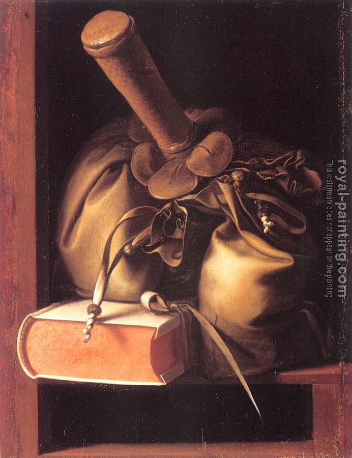 Gerrit Dou : Still Life with Book and Purse